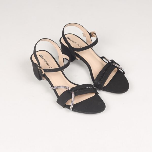 Ladies Semi Block Heel Belt Sandel