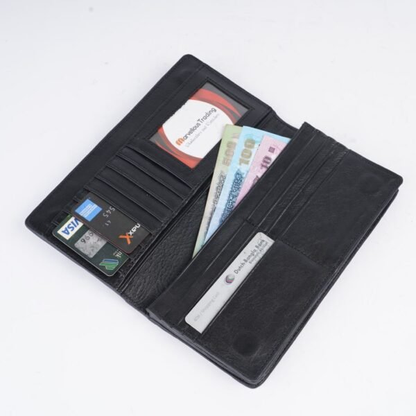 Two Part Megnetic Long Wallet Pure Leather