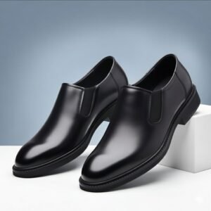 Designer Leather Platform Derby Shoes for Men Spring Autumn Business Man Dress Shoes Fashion Soft-soled Male Wedding Shoes